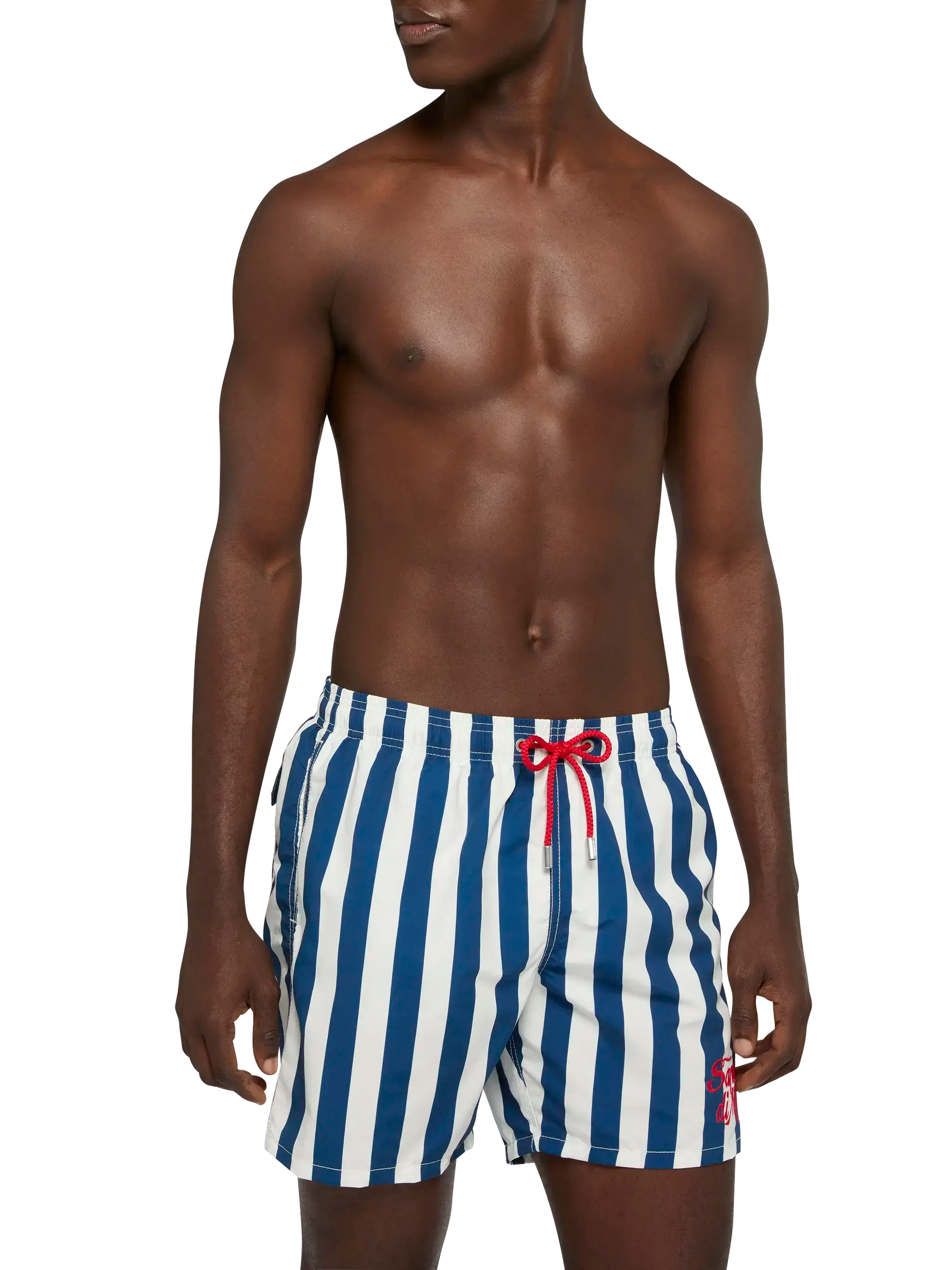 Mid-length Gustavia swim-shorts with Sapore di Mare embroidery | SAPORE DI MARE SPECIAL EDITION - MC2 Saint Barth