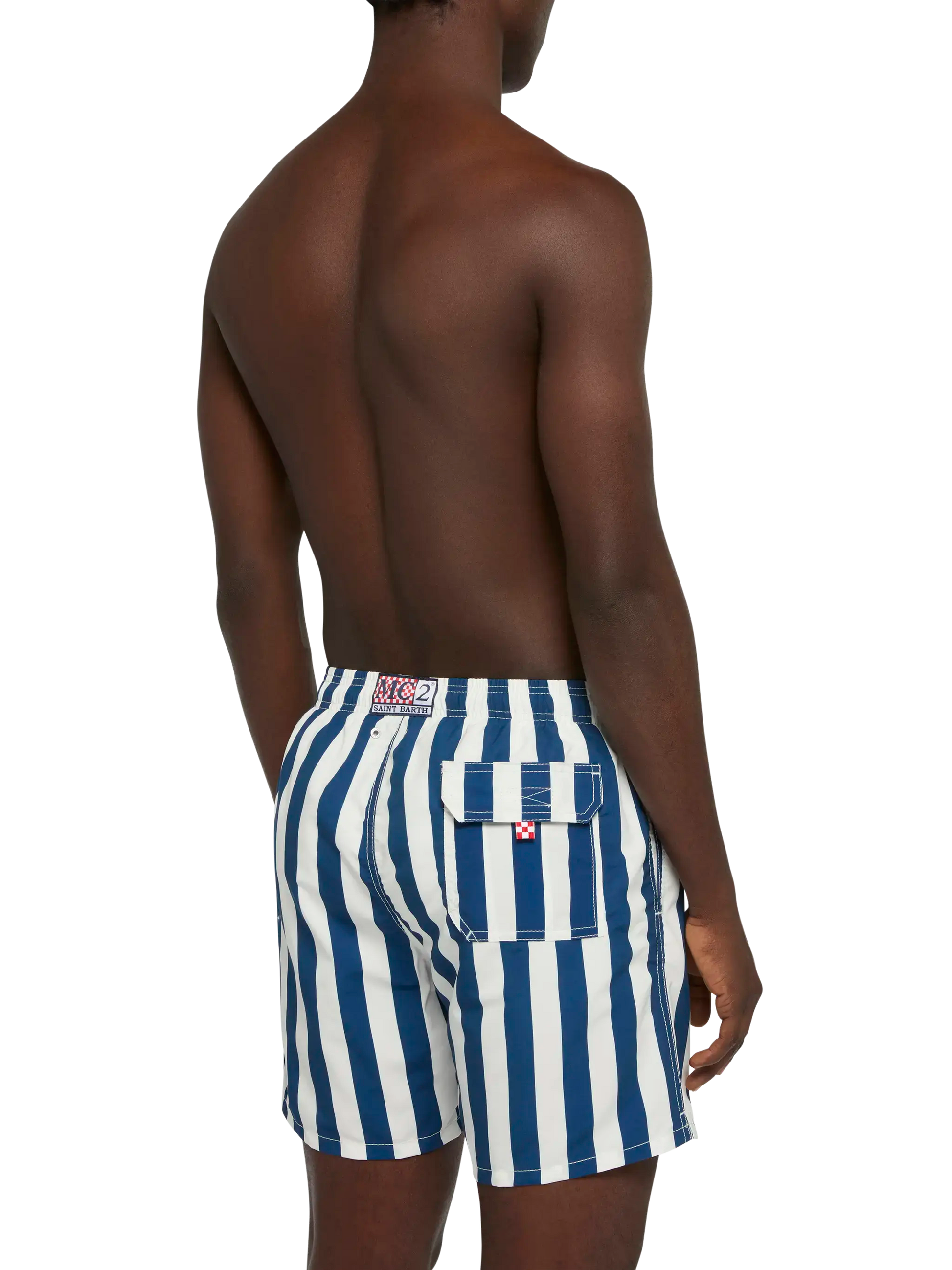 Mid-length Gustavia swim-shorts with Sapore di Mare embroidery | SAPORE DI MARE SPECIAL EDITION - MC2 Saint Barth