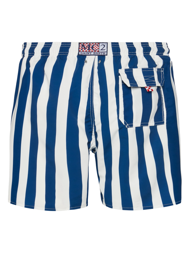 Mid-length Gustavia swim-shorts with Sapore di Mare embroidery | SAPORE DI MARE SPECIAL EDITION - MC2 Saint Barth