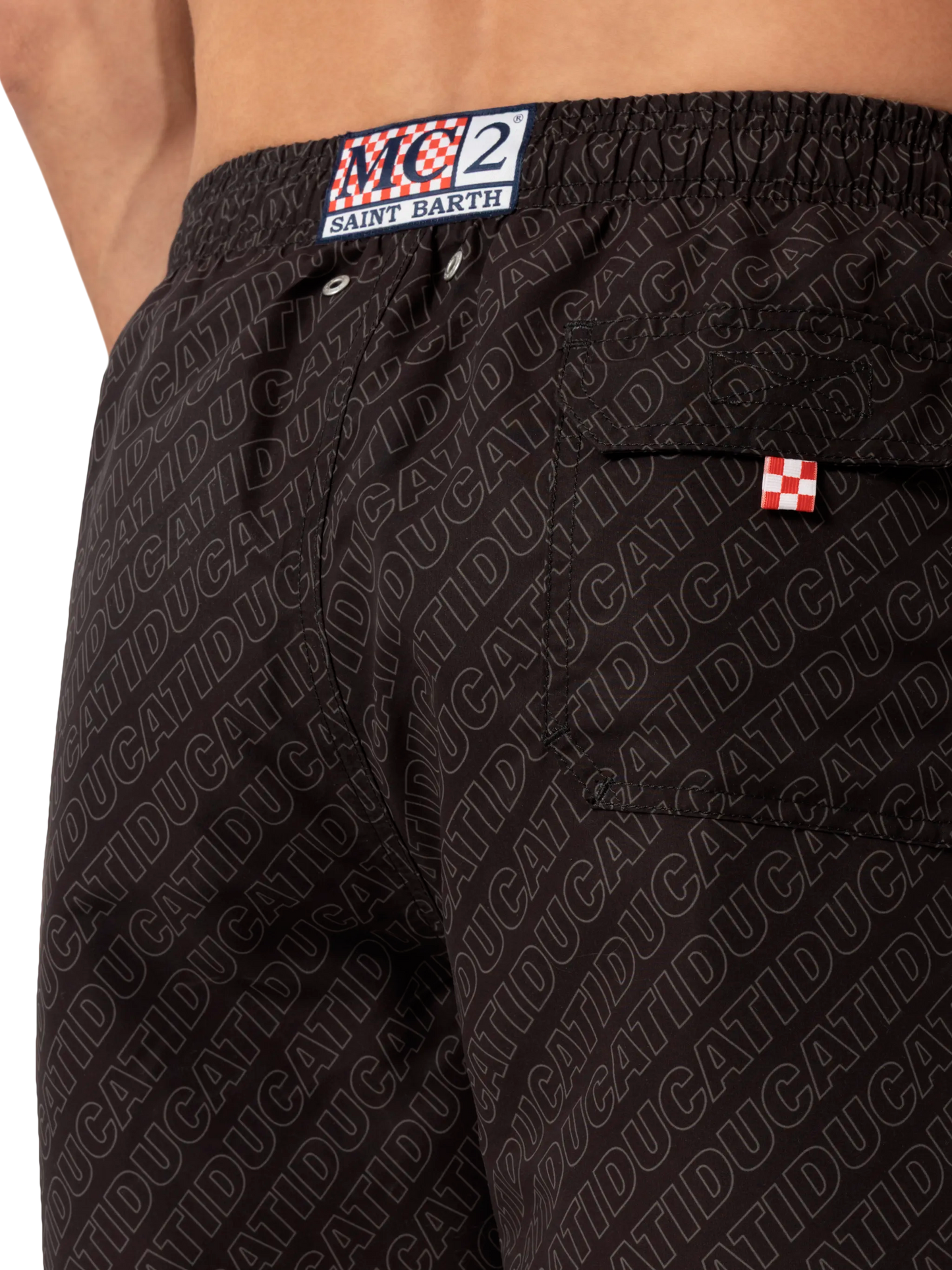 Mid-length Gustavia swim-shorts with Ducati patch | DUCATI MOTORS SPECIAL EDITION