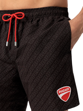 Mid-length Gustavia swim-shorts with Ducati patch | DUCATI MOTORS SPECIAL EDITION