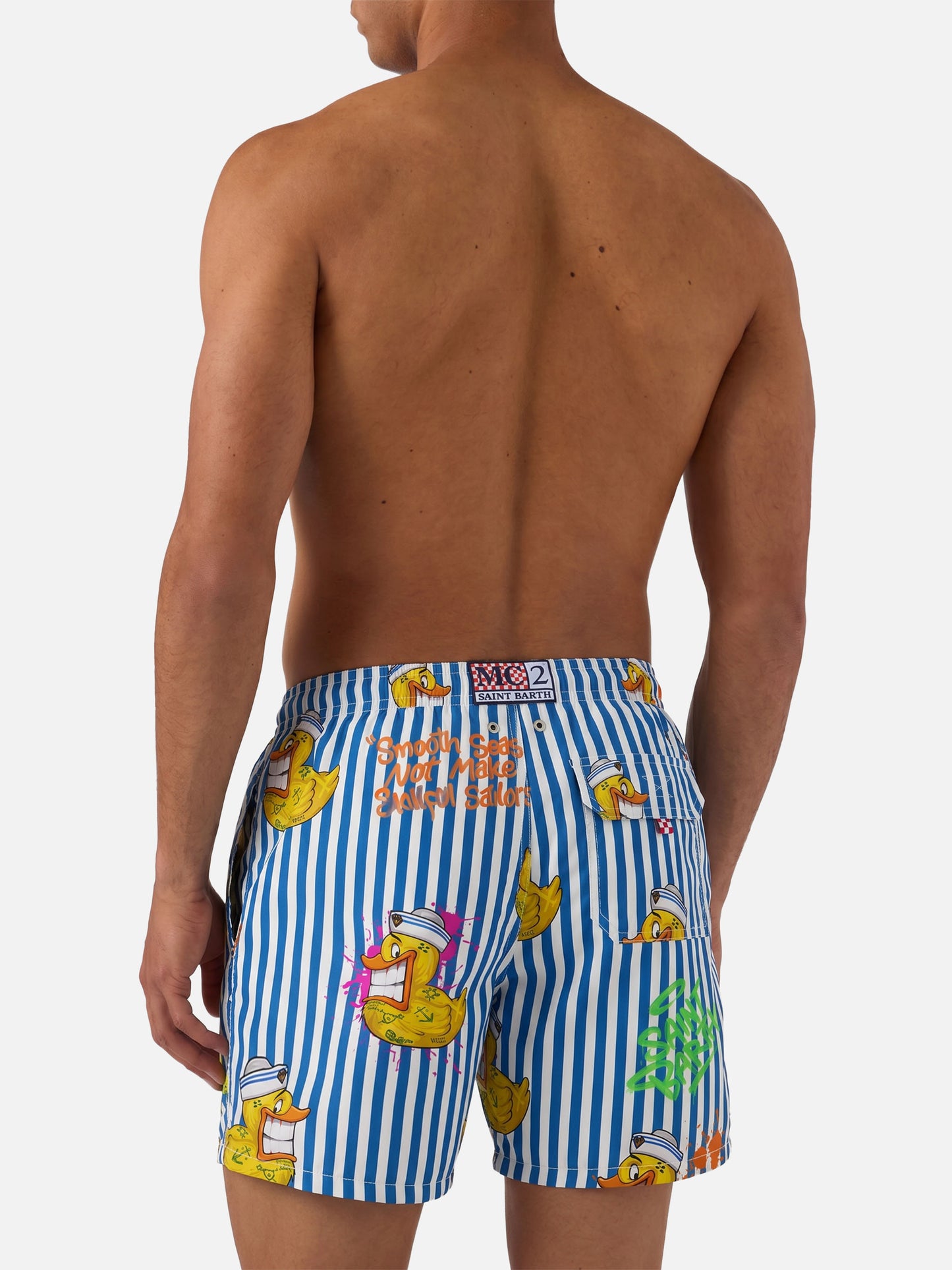 Costume da bagno classico da uomo con stampa paperella Crypto | CRYPTO PUPPETS® EDIZIONE SPECIALE