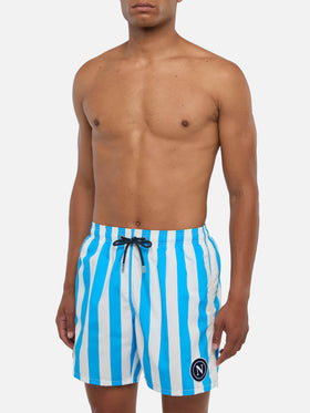 Mittellange Gustavia Badeshorts mit Napoli-Print | SSC NAPOLI SPECIAL EDITION