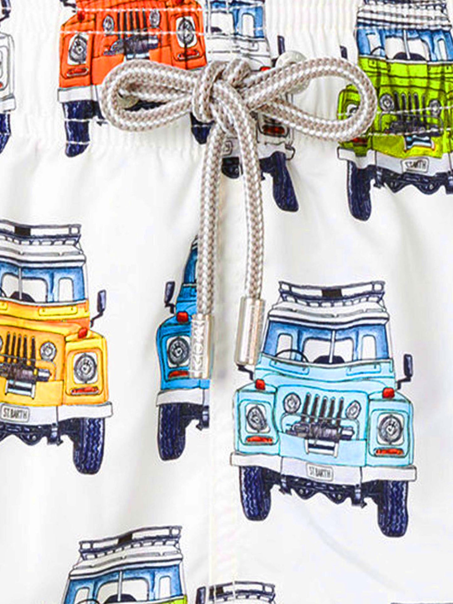 Man swim shorts safari car print