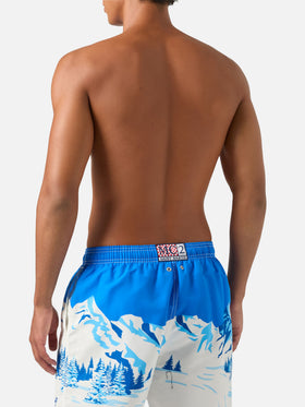 Light blue Gustavia swim shorts with Snoopy print | Special edition