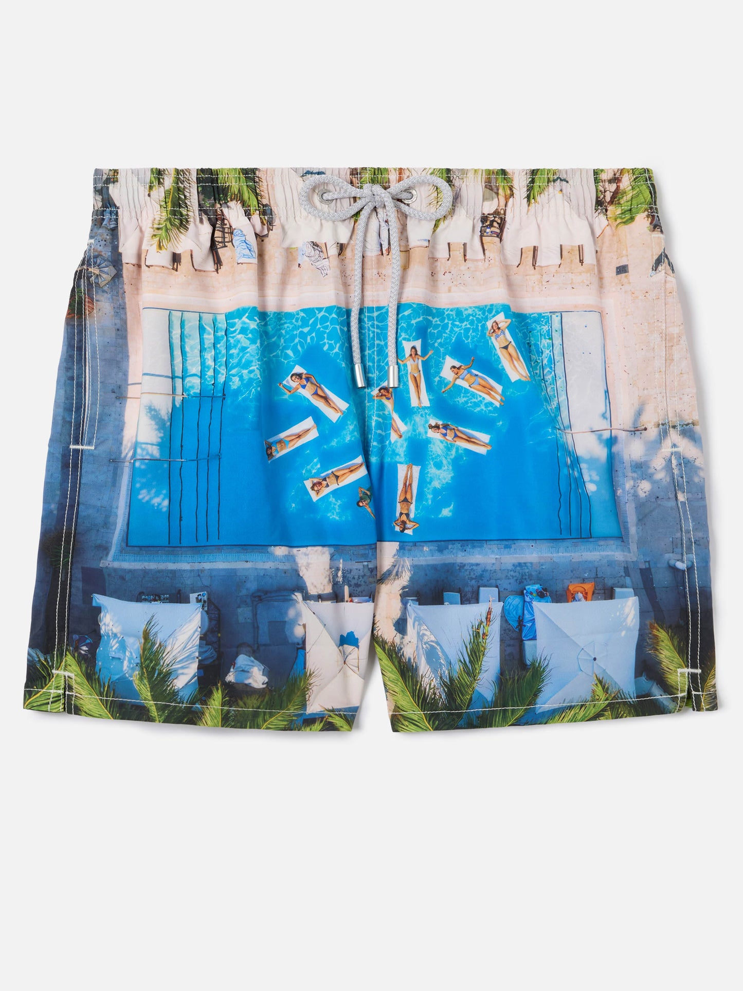 Gustavia swim shorts with tropical pool print | Special Edition