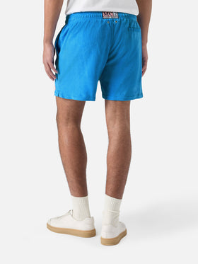 Gustavia terry swim shorts in bluette