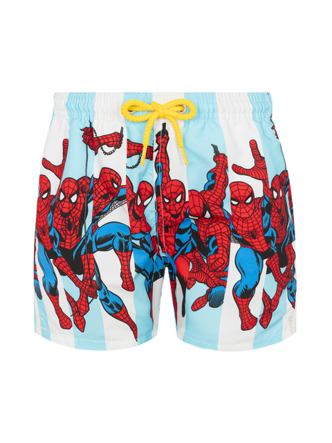 Haiti mid-length swim shorts with Spiderman print | MARVEL SPECIAL EDITION - MC2 Saint Barth