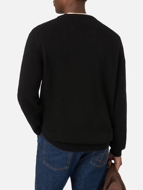 Pull ras-du-cou Black Heron en maille avec intarsia Odio Tutti 