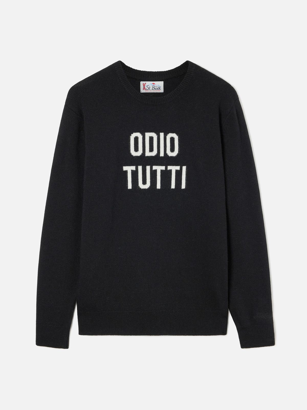 Pull ras-du-cou Black Heron en maille avec intarsia Odio Tutti 