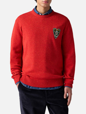 Man red sweater