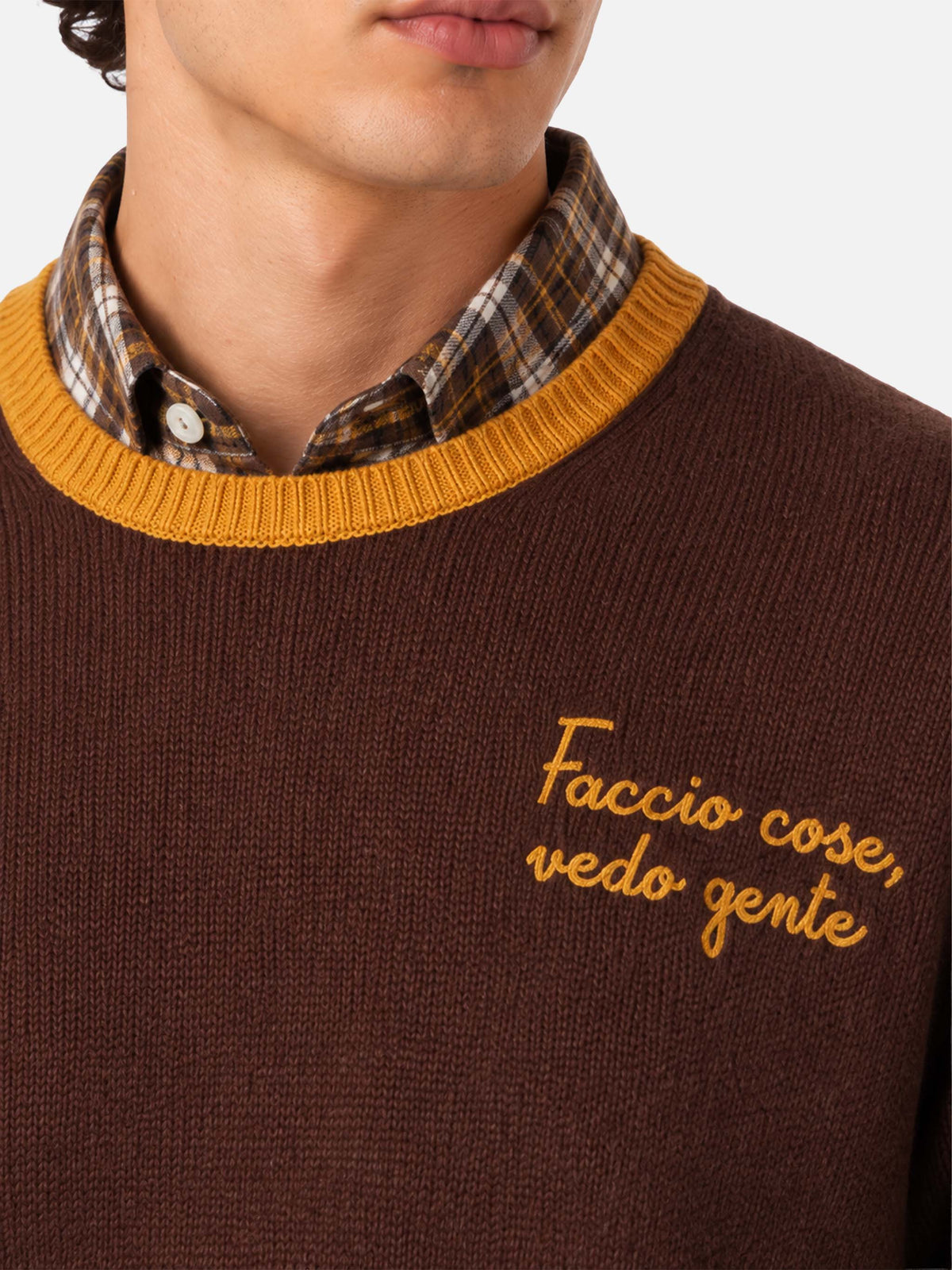 Pull brodé Heron Faccio cose, vedo gente 