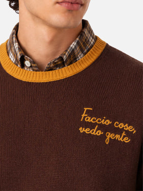Pull brodé Heron Faccio cose, vedo gente 