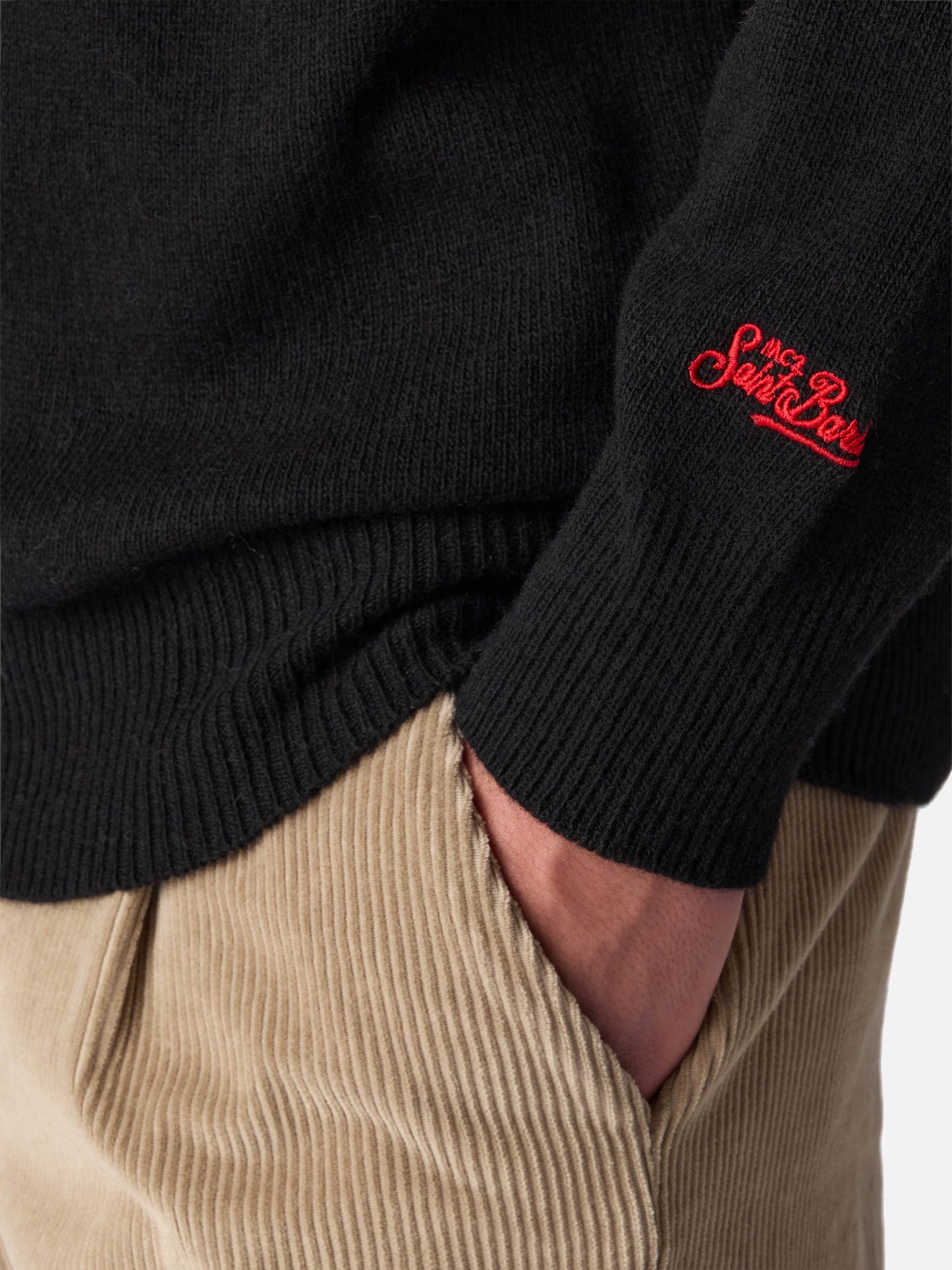 Crewneck sweater Heron with Vip Club Cortina embroidery | VIP CLUB CORTINA SPECIAL EDITION