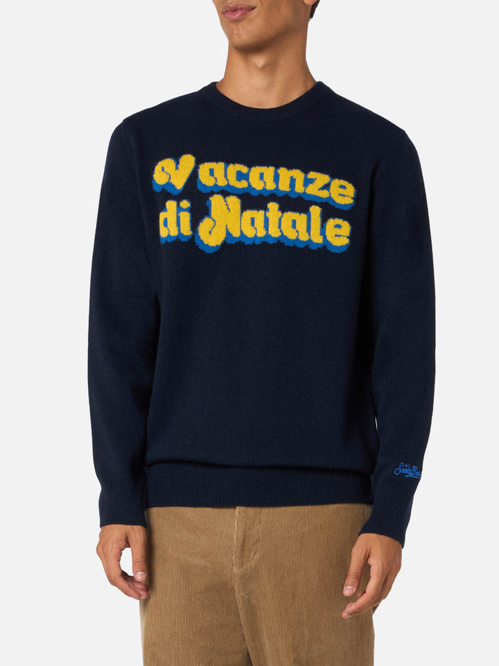 Herrenpullover Heron mit Vacanze di Natale-Jacquard | VACANZE DI NATALE SONDERAUSGABE