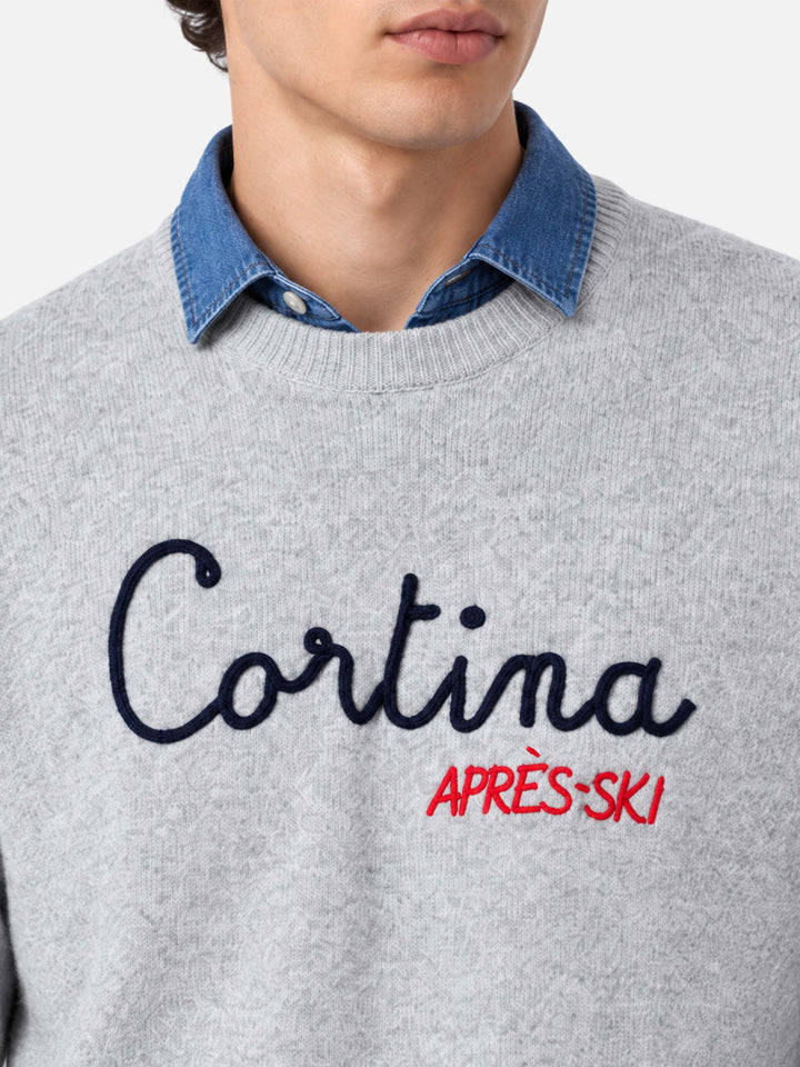 Maglione girocollo Heron con ricamo Cortina