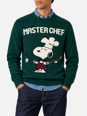 Pull col rond Heron avec jacquard Snoopy master chef | SNOOPY PEANUTS SPECIAL EDITION 