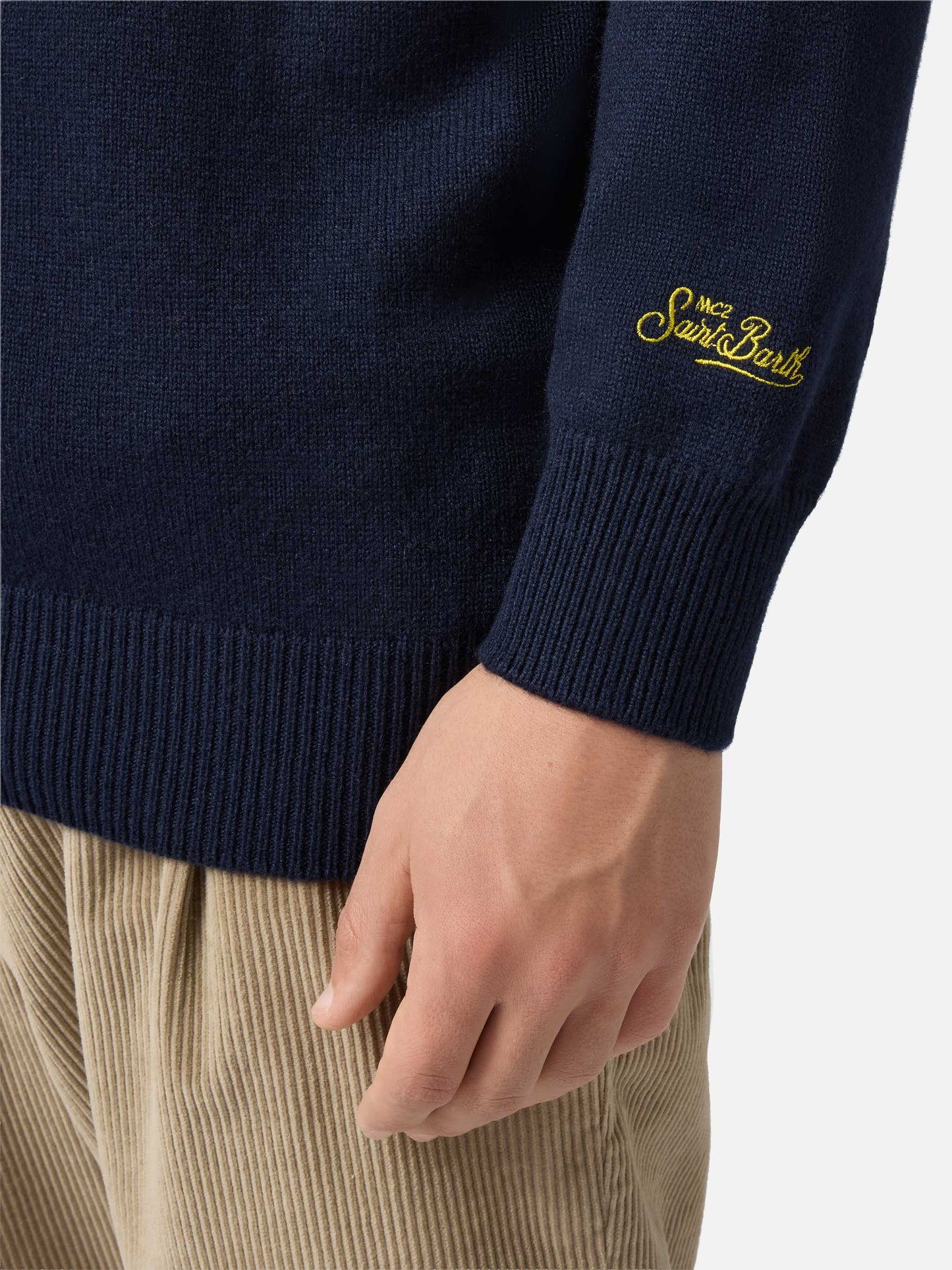 Maglione in misto cashmere Heron con ricamo Gn Tonic