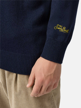 Maglione in misto cashmere Heron con ricamo Gn Tonic