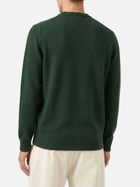Heron green sweater with Non vivo senza tequila lettering