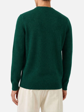 Jersey verde Regent en lana de cordero 