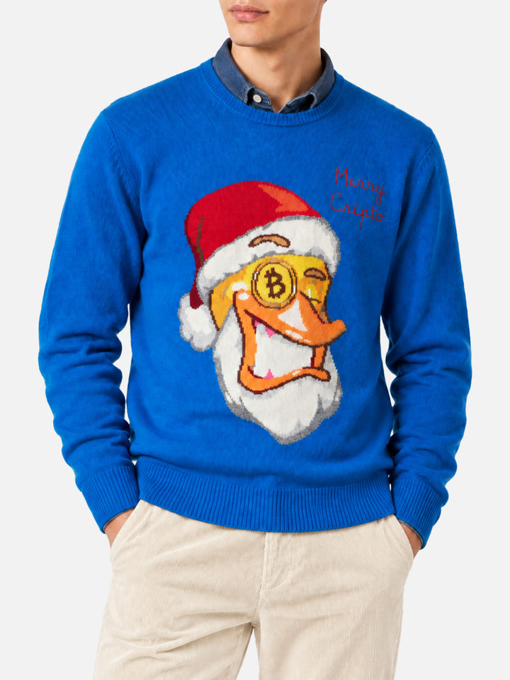 Maglione girocollo Heron con jacquard Crypto Ducky | CRYPTO PUPPETS SPECIAL EDITION