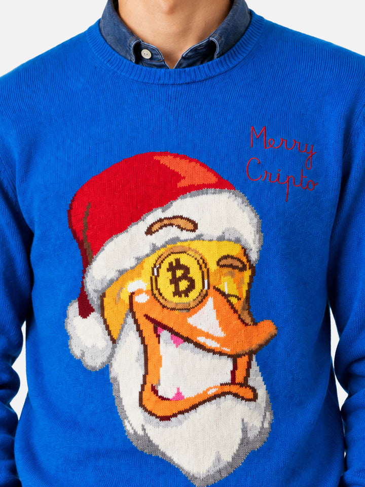 Maglione girocollo Heron con jacquard Crypto Ducky | CRYPTO PUPPETS SPECIAL EDITION