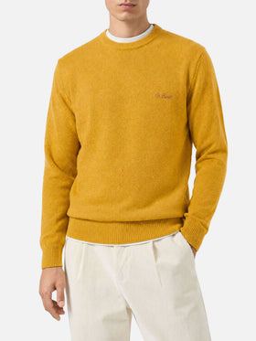 Ochre yellow sweater Regent in lambswool