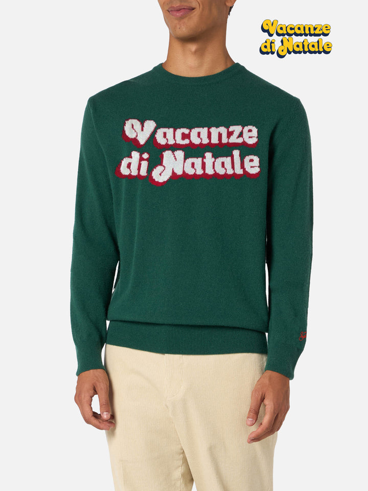 Crewneck weater Heron with Vacanze di Natale jacquard | VACANZE DI NATALE SPECIAL EDITION