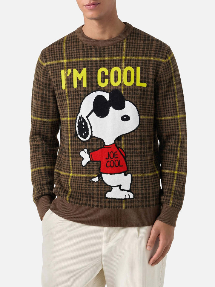 Heron P Prince of Wales Snoopy jacquard sweater | SNOOPY – PEANUTS™ SPECIAL EDITION