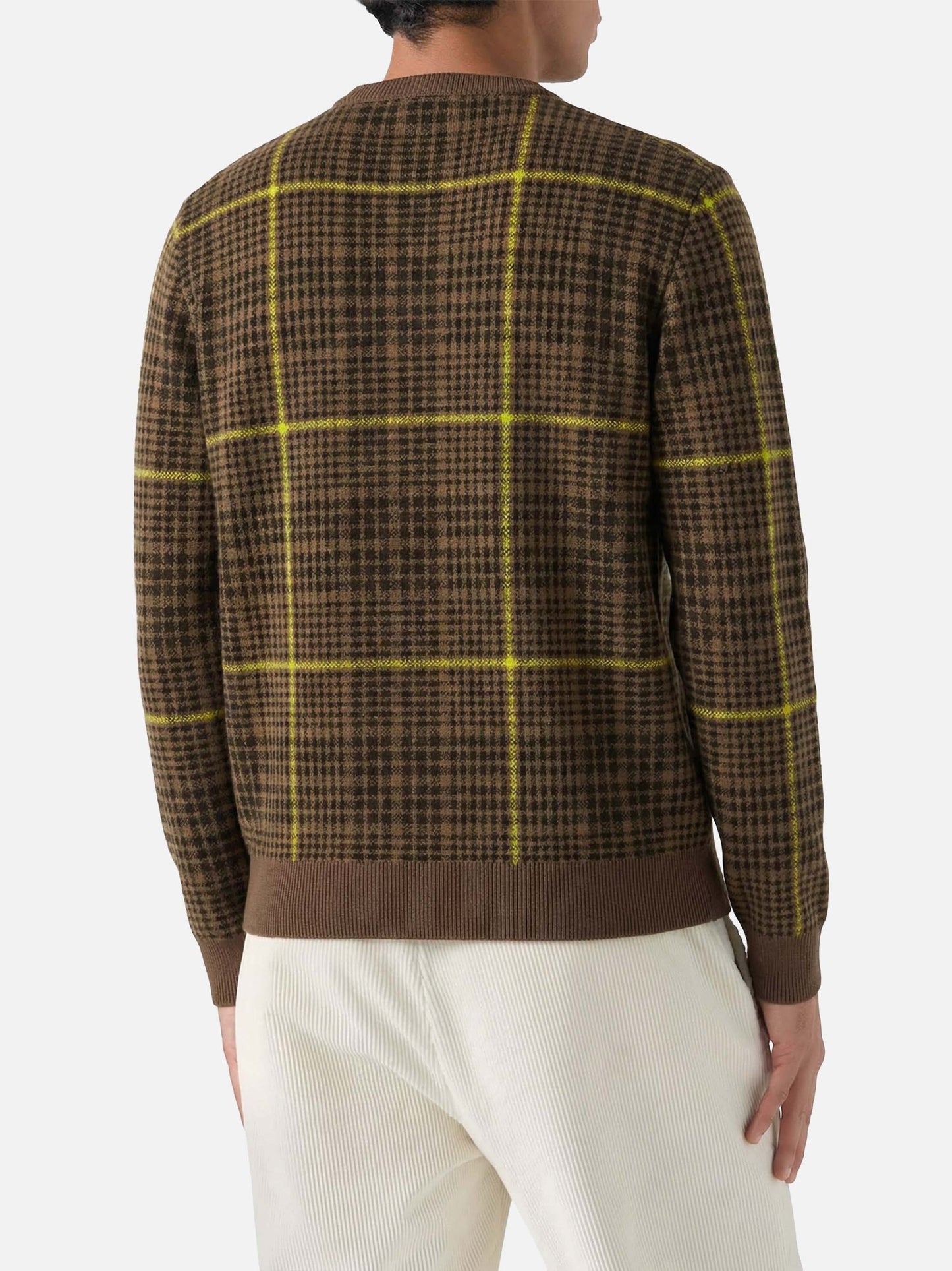 Heron P Prince of Wales Snoopy jacquard sweater | SNOOPY – PEANUTS™ SPECIAL EDITION