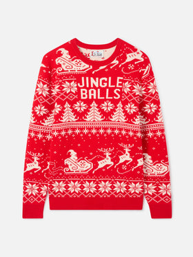 Fair-Isle-Pullover Heron mit Jingle Balls-Jacquard 