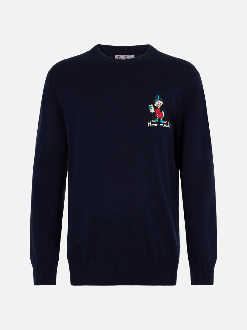 Maglione blu da uomo Heron con Scrooge how much? | EDIZIONE SPECIALE DISNEY