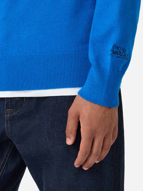 Maglione girocollo Heron con ricamo Grappino vs Bombardino