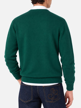 Maglione girocollo Heron con ricamo it's Wine o'clock