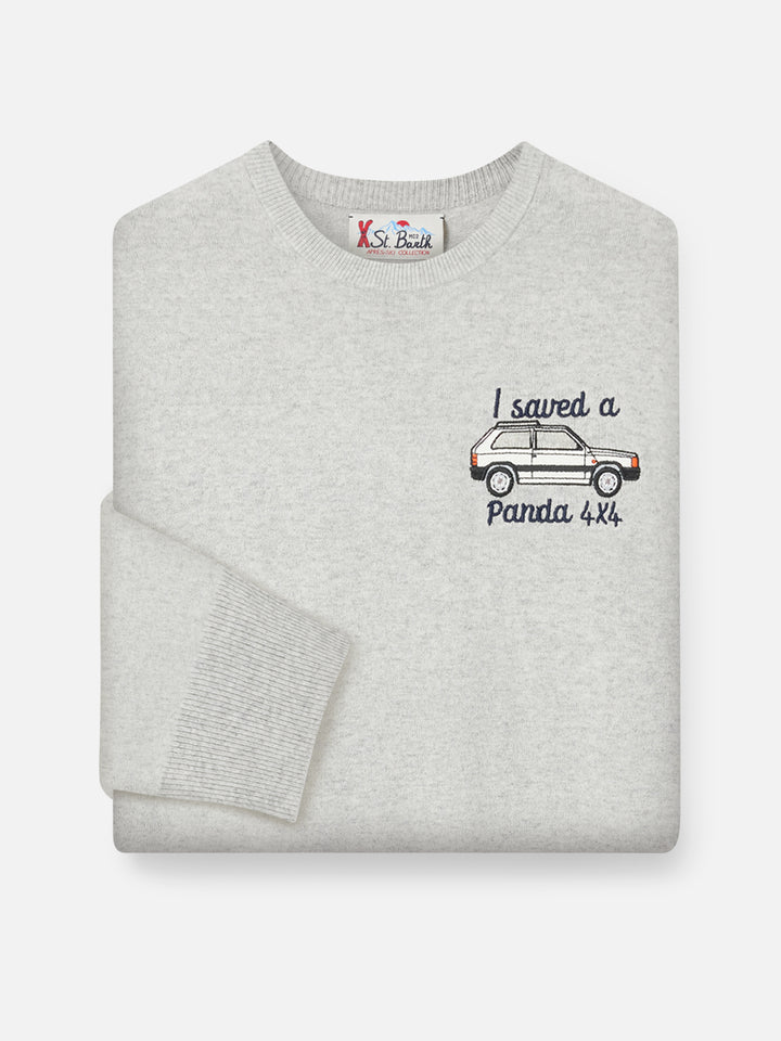 Pull à col rond Heron avec broderie I saved a Panda 4x4 | FIAT PANDA SPECIAL EDITION 
