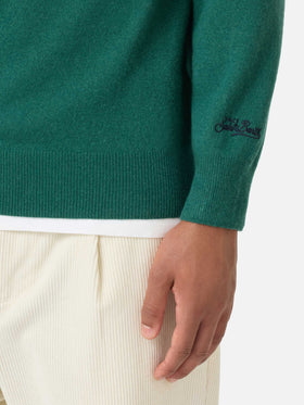 Crewneck Heron Light mit Levateje er vino-Stickerei | VACANZE DI NATALE SPECIAL EDITION 