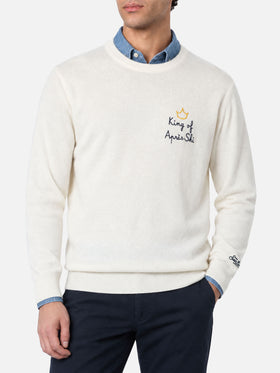Maglione girocollo Heron con ricamo King of apres ski