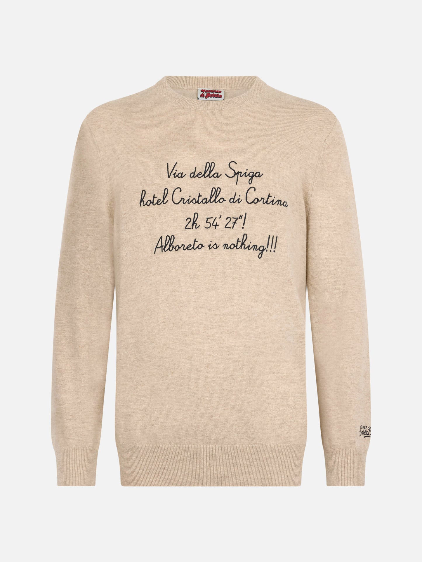 Maglione Heron Light con ricamo Via della Spiga...| VACANZE DI NATALE EDIZIONE SPECIALE 