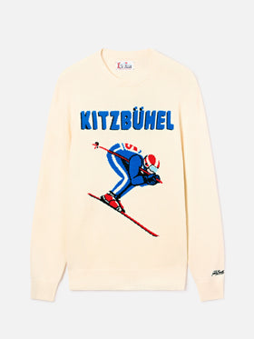 Pull ras-du-cou Grey Heron avec intarsia Kitzbüchel 