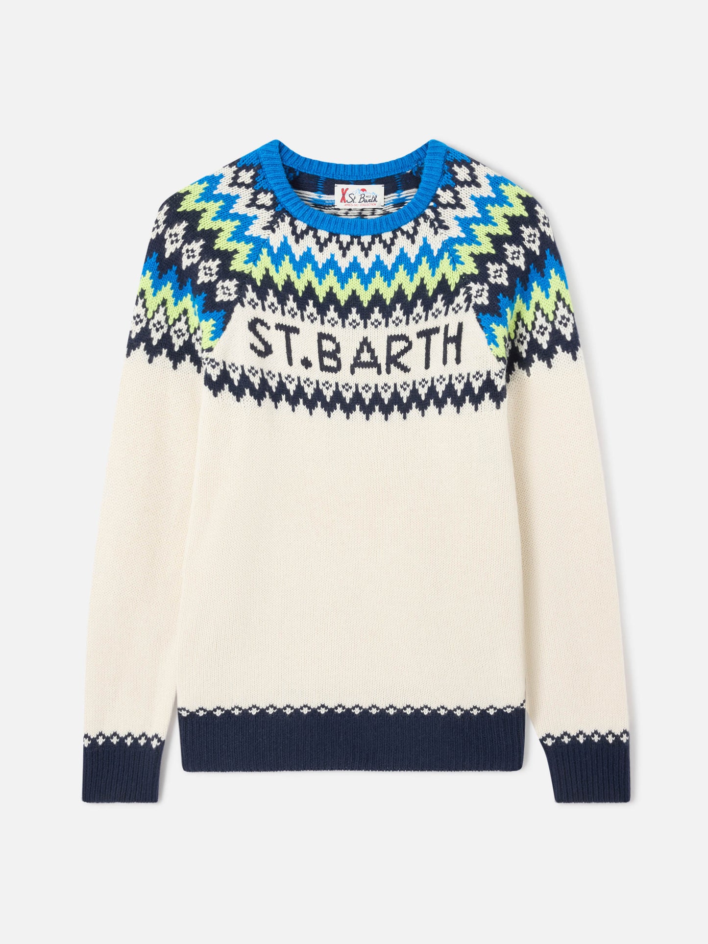 Suéter de cuello redondo Heron con jacquard fair-isle 