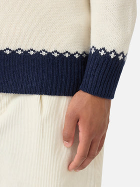 Maglione girocollo Heron con jacquard fair-isle