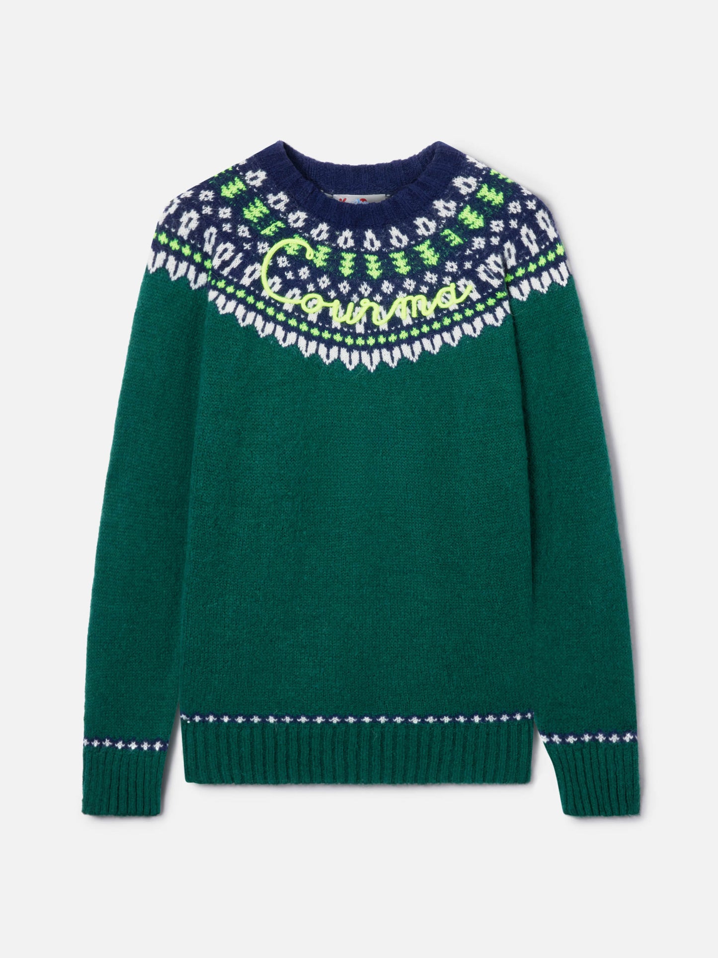 Suéter de alpaca Heron Nordic Soft con jacquard fair isle y bordado Courma 