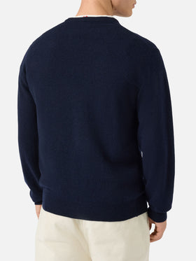 Crewneck sweater Heron Light with Vacanze di Natale embroidery | VACANZE DI NATALE SPECIAL EDITION