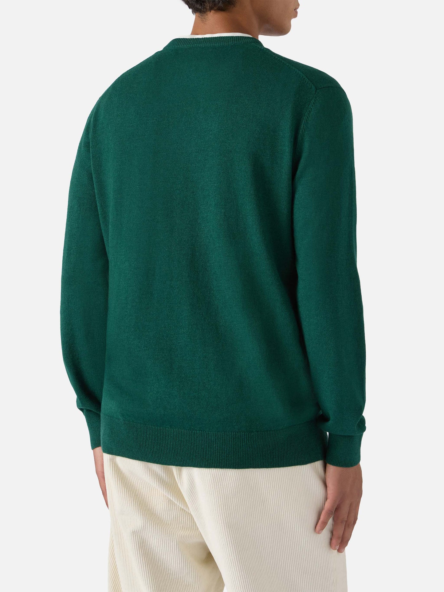 Crewneck sweater Heron Light with Cortina '83 embroidery