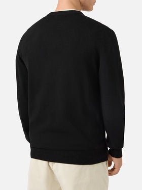 Der Rundhalspullover Heron Light mit Panda-Stickerei ist eine seltene Stickerei.