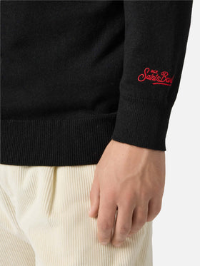 Der Rundhalspullover Heron Light mit Panda-Stickerei ist eine seltene Stickerei.