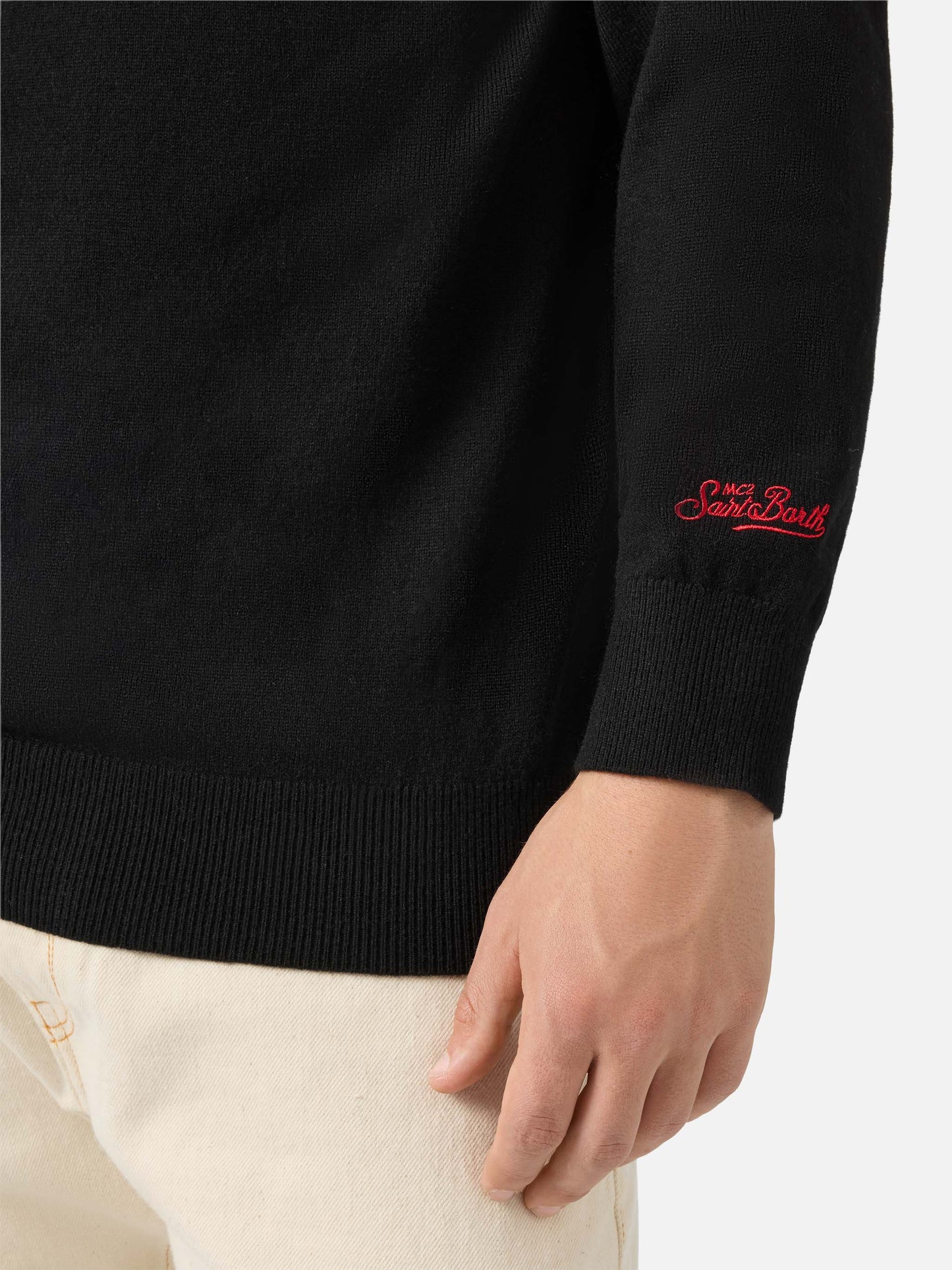 Crewneck sweater Heron Light with A Capodanno siamo dai Fürstenberg! embroidery | VACANZE DI NATALE SPECIAL EDITION