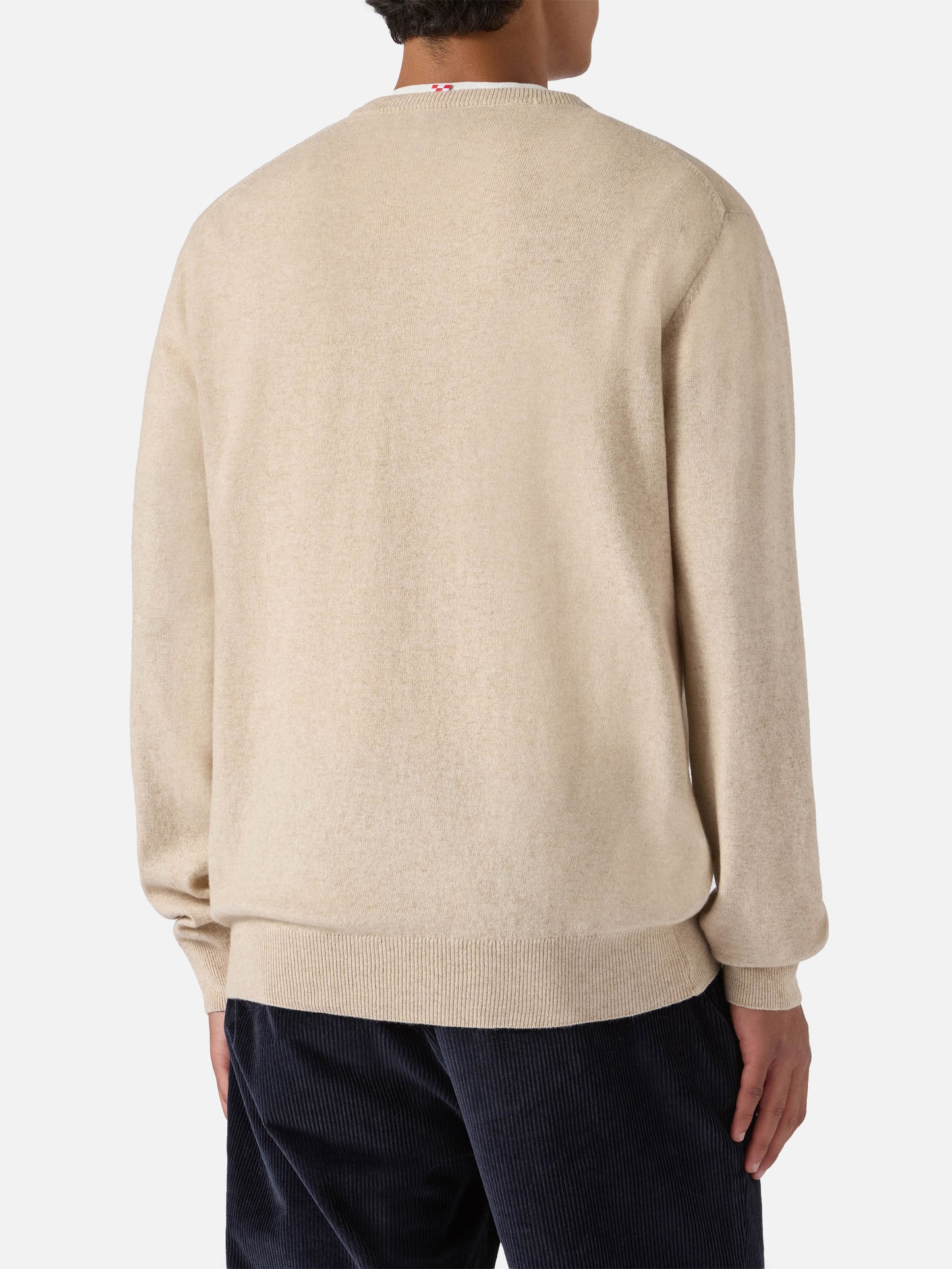 Crewneck sweater Heron Light with La cugina del tortellino, la Gnocca! embroidery | VACANZE DI NATALE SPECIAL EDITION
