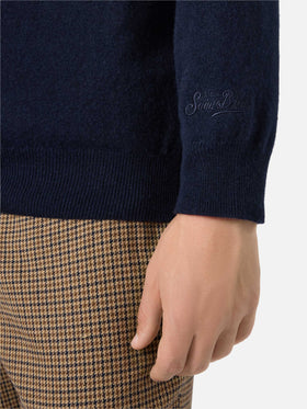 Crewneck sweater Heron Light with Negare, negare sempre! embroidery | VACANZE DI NATALE SPECIAL EDITION